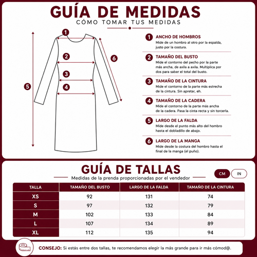 Vestido largo de jacquard color rojo vino